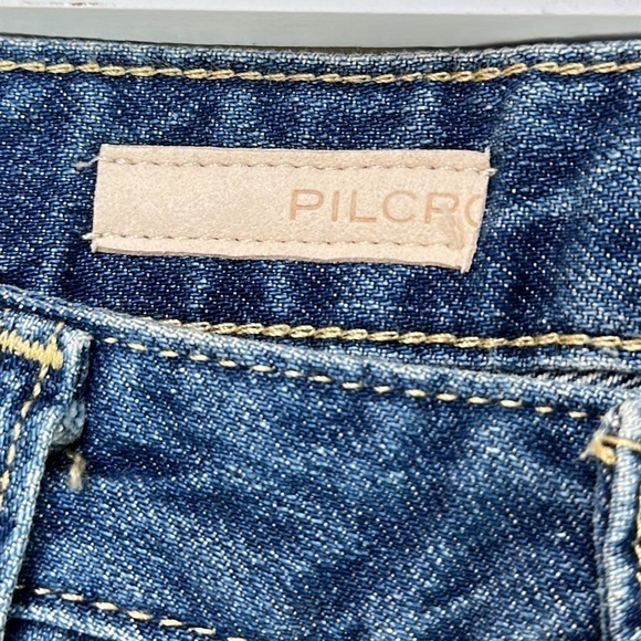 Pilcro The Joey High Rise Straight Leg Distressed Jeans Size 30 - Picture 10 of 16
